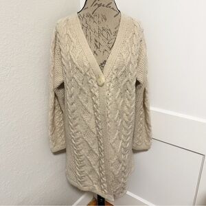 Aran Crafts Single Button Cardigan